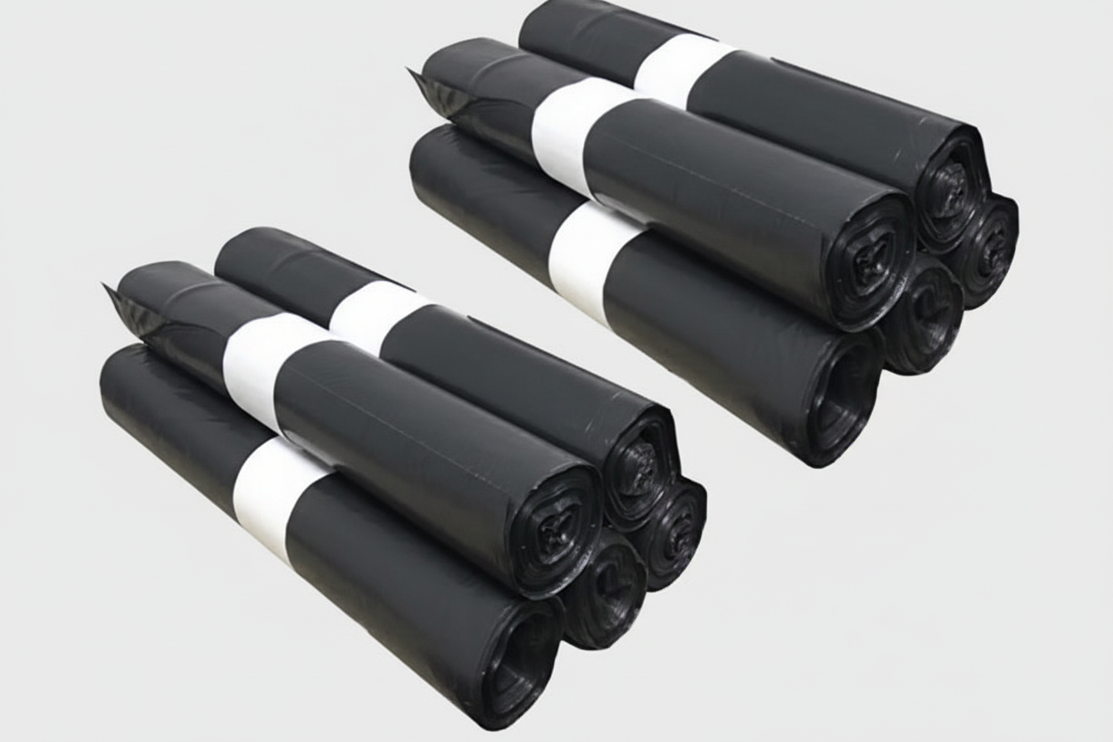 🗑️ Sac Poubelle 130L Noir – 40µ – Résistant – Usage Professionnel
