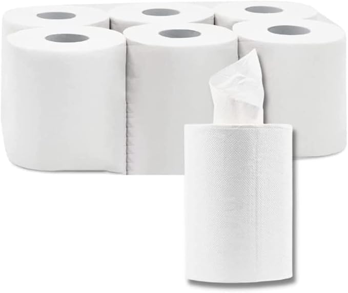 6 Bobines Essuie mains à dévidage central 450 formats