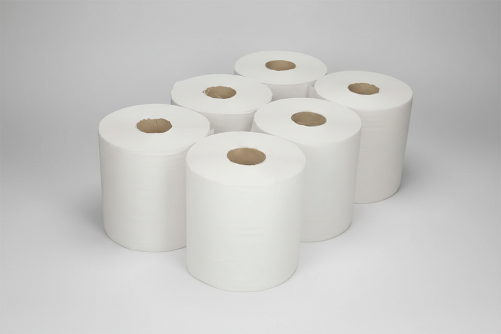 🧻 Bobine Essuie-Mains Dévidage Central 450 Formats – 2 Plis – Contact Alimentaire