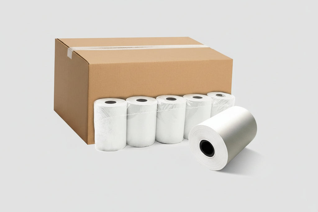 🧾 Bobine Thermique Carte Bancaire 57x40 mm – Papier 55gsm | Lot de 50