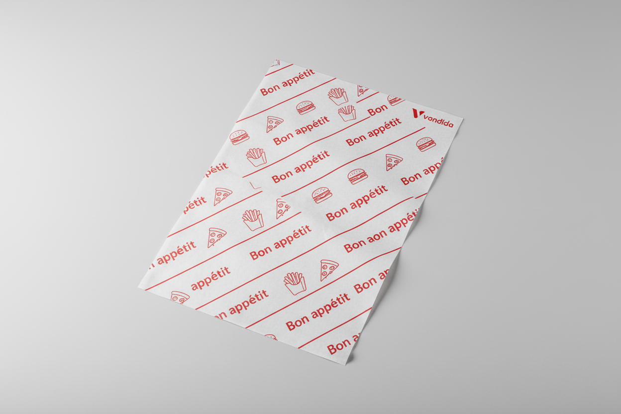 🍔 Papier d’Emballage Alimentaire 25x32 cm / 33x40 cm – Blanc / Bleu / Rouge Lot de 1000 feuilles