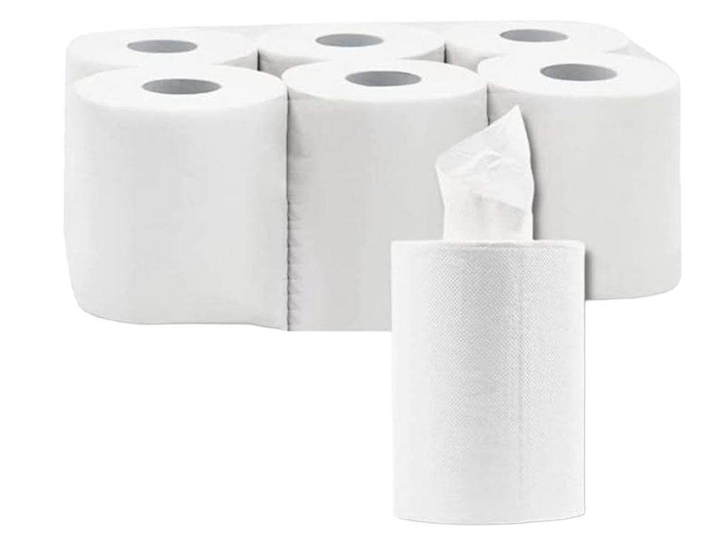 6 Bobines Essuie mains à dévidage central 450 formats