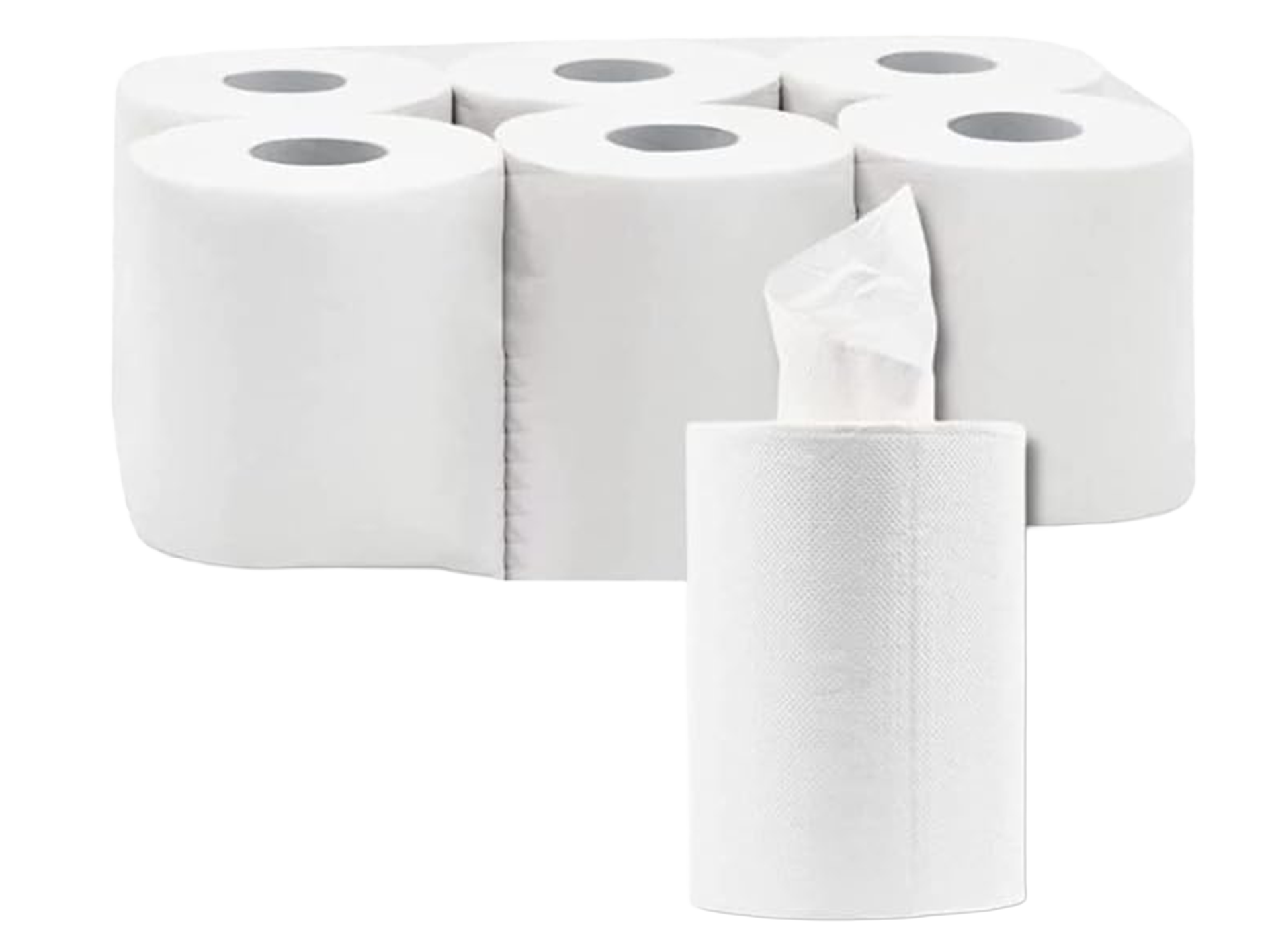 6 Bobines Essuie mains à dévidage central 450 formats